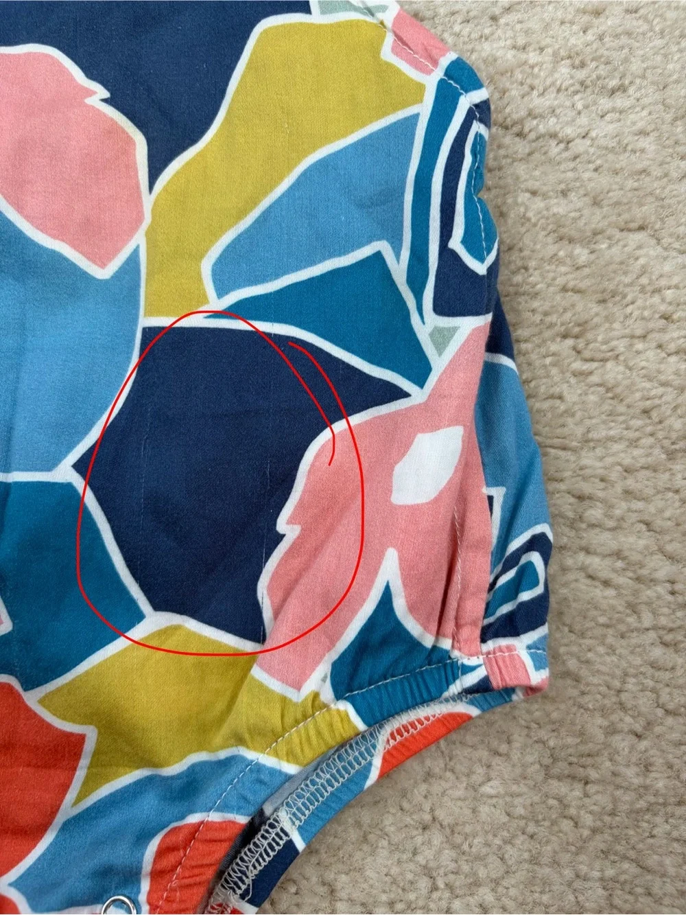 Anthem of the Ants Size 12 Months Pinwheel Playsuit Romper Abstract Floral